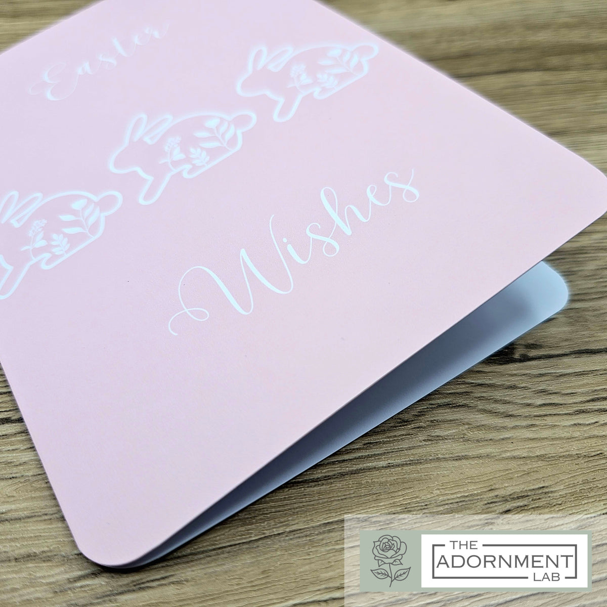 Bunny Bloom - Easter Wishes - Greetings Card - Pink