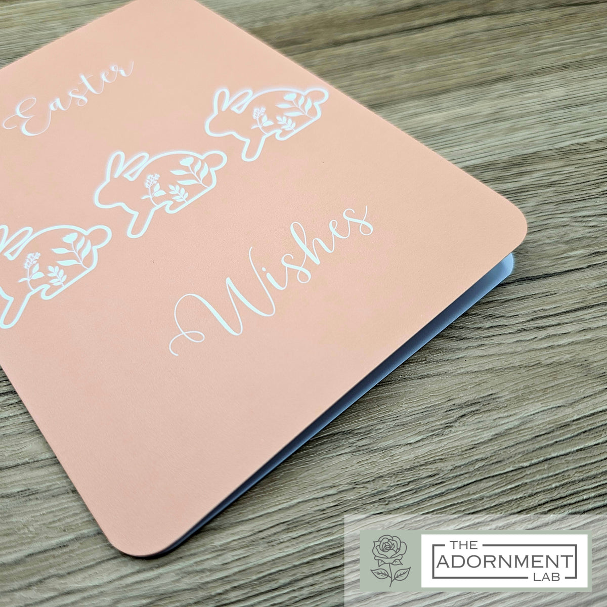 Bunny Bloom - Easter Wishes - Greetings Card - Peach
