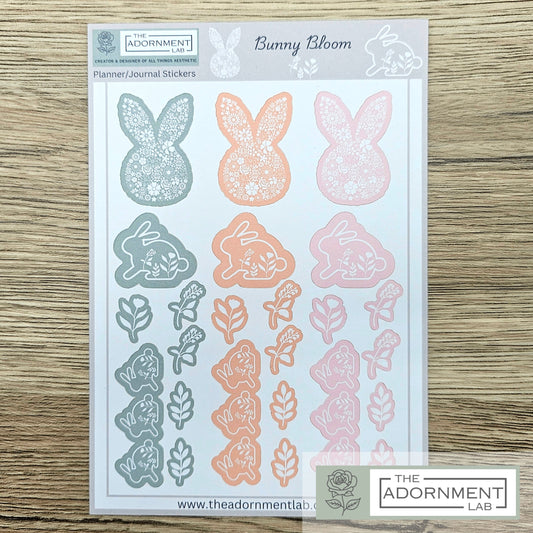Bunny Bloom Sticker Sheet