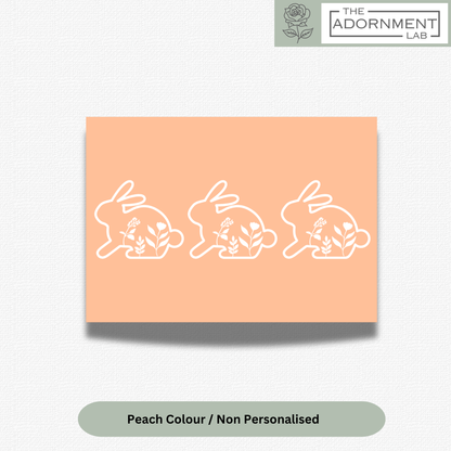 Bunny Bloom - A5 Art Print - Peach