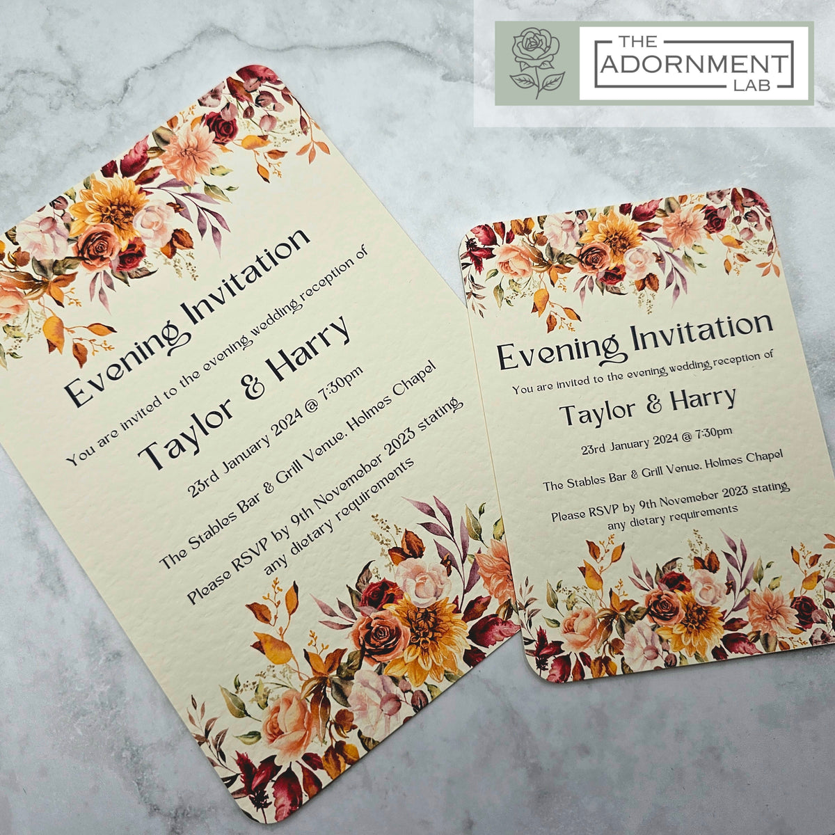 Autumn Fall Flowers Design - Invitations