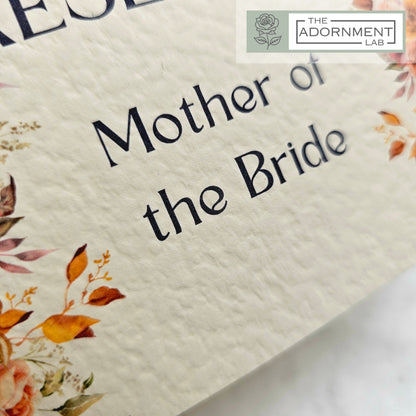 Autumn Fall Flowers Design - Reserved Seat Cards