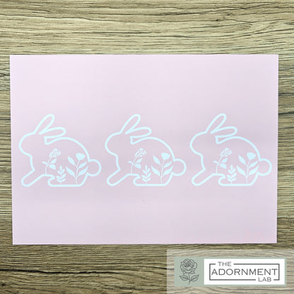 Bunny Bloom - A5 Art Print - Peach