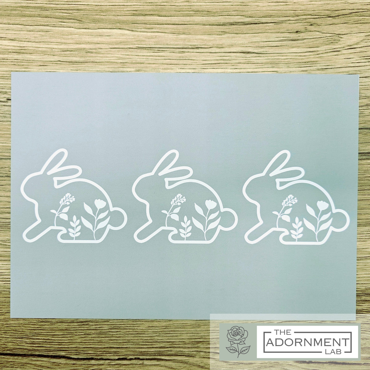 Bunny Bloom - A5 Art Print - Peach