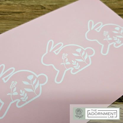 Bunny Bloom - A5 Art Print - Peach