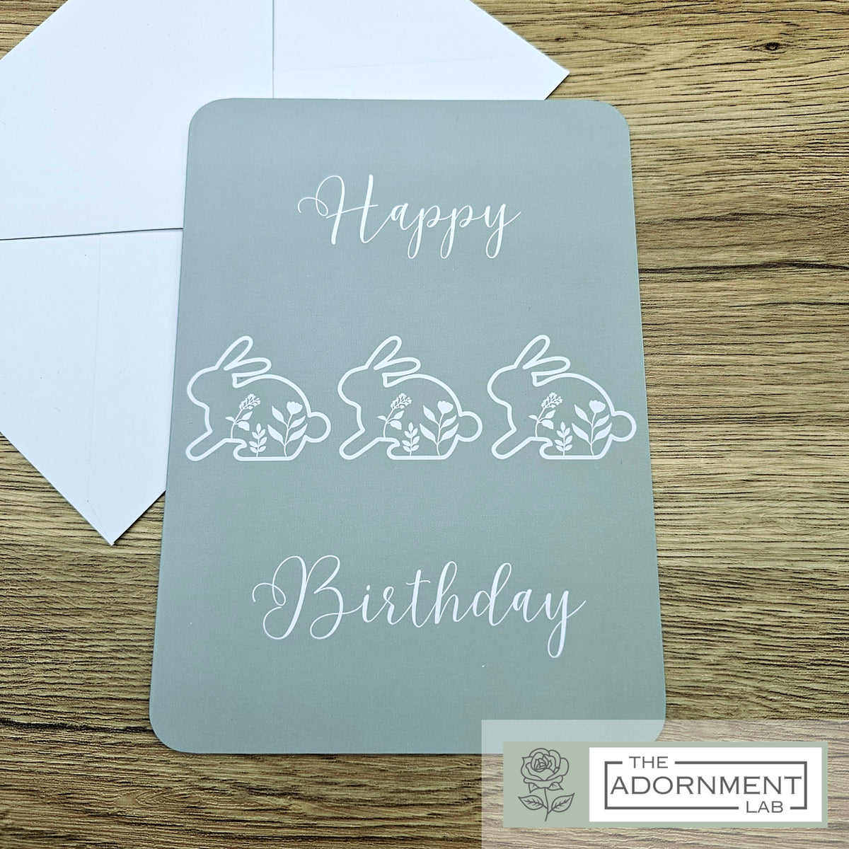 Bunny Bloom - Happy Birthday - Greetings Cards - Pink