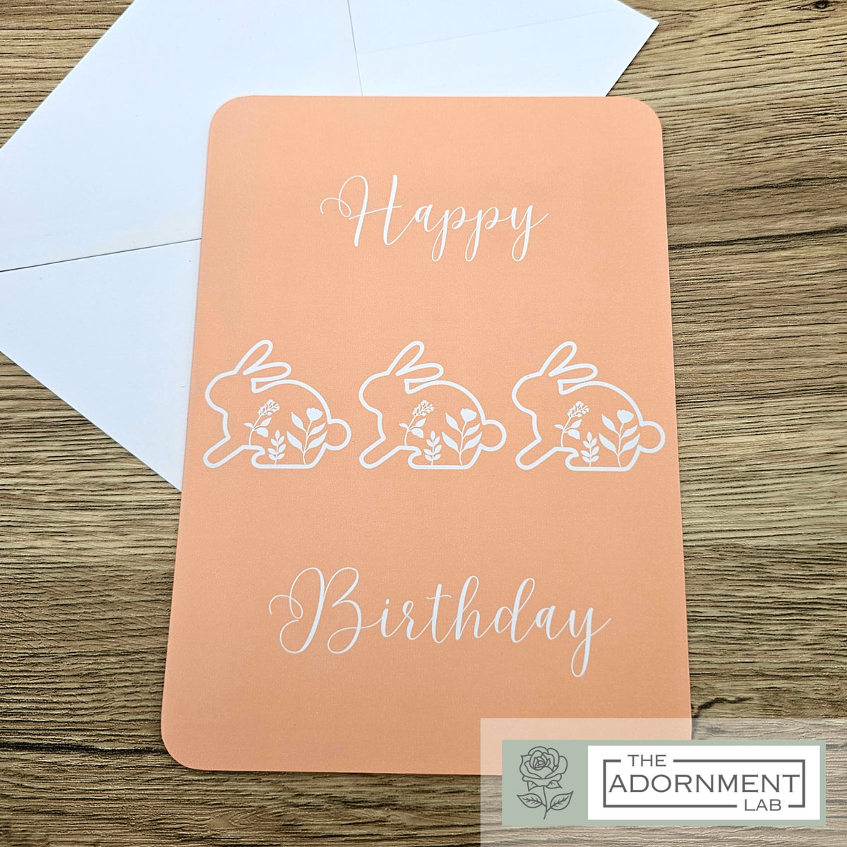 Bunny Bloom - Happy Birthday - Greetings Cards - Pink
