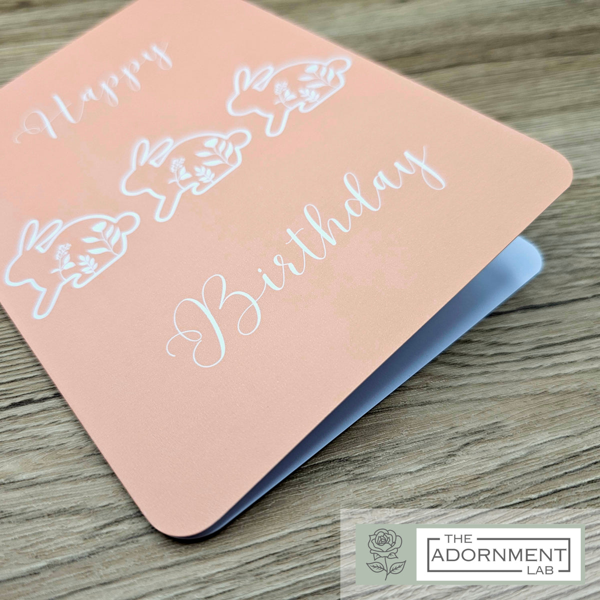 Bunny Bloom - Happy Birthday - Greetings Cards - Pink
