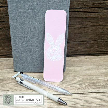 Bunny Bloom - Flat Printed Bookmarks - Peach