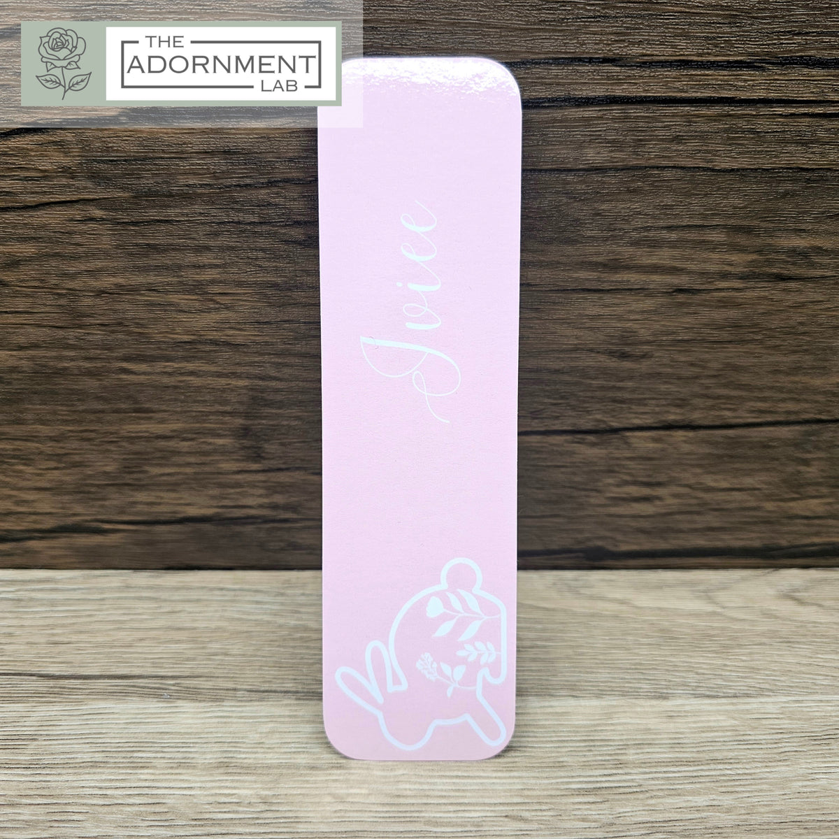 Bunny Bloom - Flat Printed Bookmarks - Peach