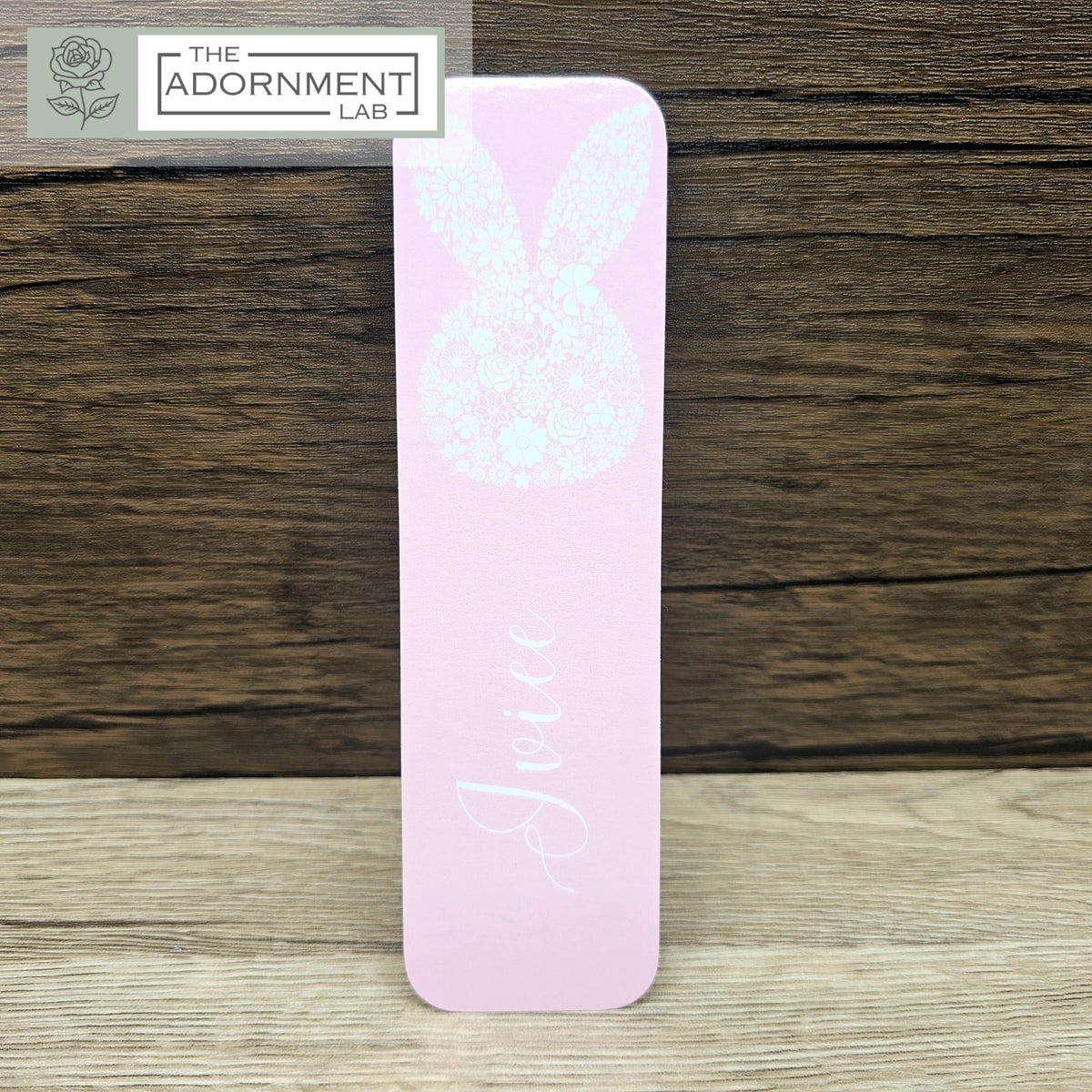 Bunny Bloom - Flat Printed Bookmarks - Peach