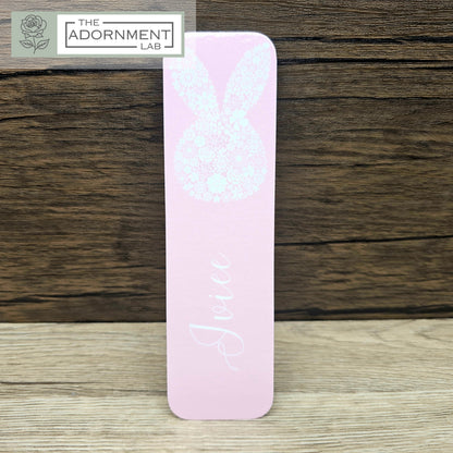 Bunny Bloom - Flat Printed Bookmarks - Peach
