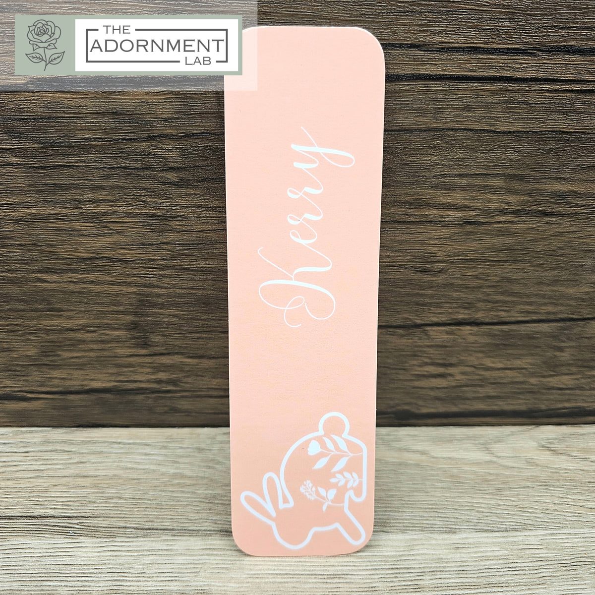 Bunny Bloom - Flat Printed Bookmarks - Peach