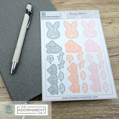 Bunny Bloom Sticker Sheet