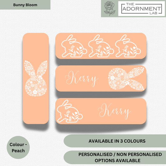 Bunny Bloom - Flat Printed Bookmarks - Pink