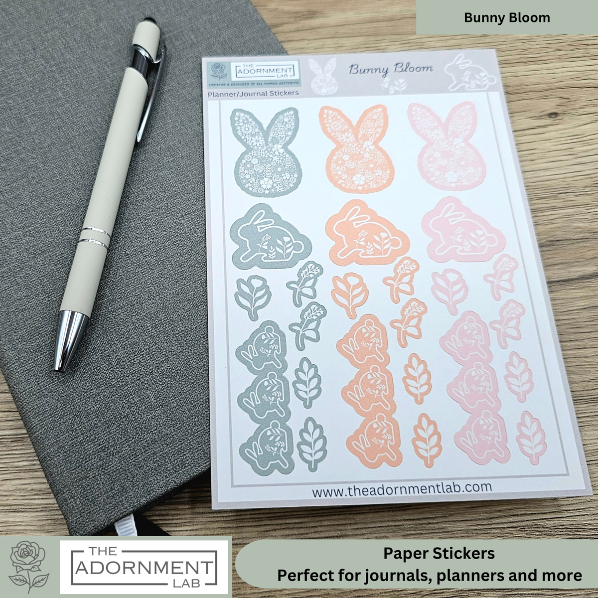 Bunny Bloom Sticker Sheet